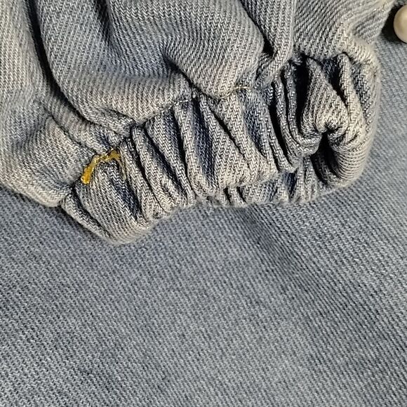 Pearl Embellished Denim Elastic Waist Jeans Kids Sz 7 - Picture 8 of 9